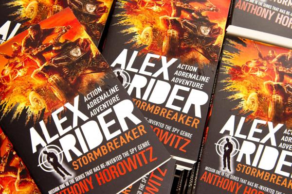 Alex Rider books at YHA Wye Valley