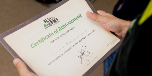 Alex Rider certificate of achievement