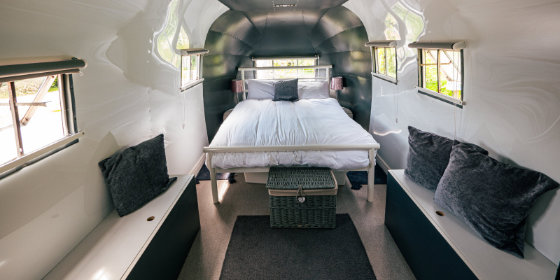 Airstream bedroom area