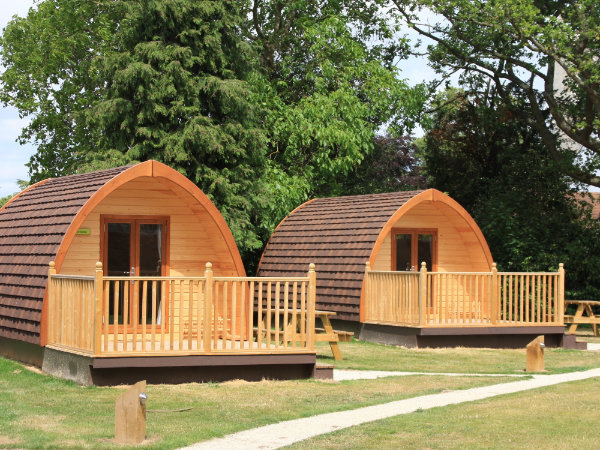 deluxe camping pods at YHA