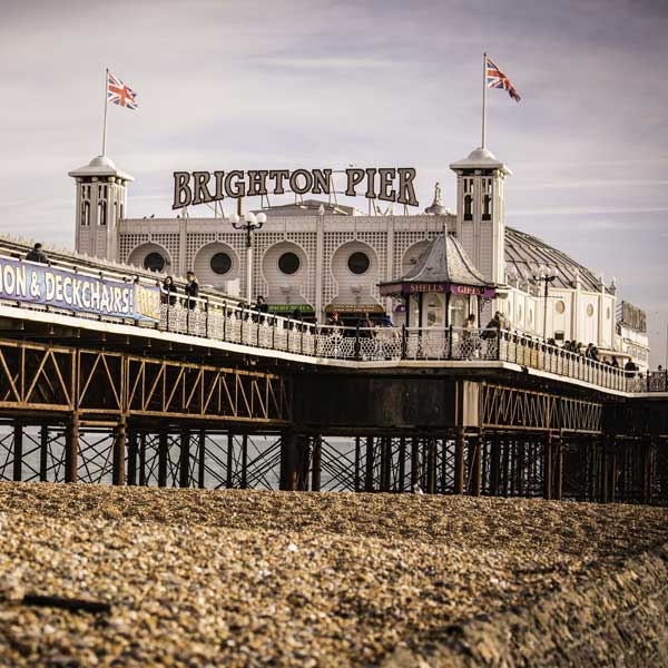 Brighton Pier from the beach