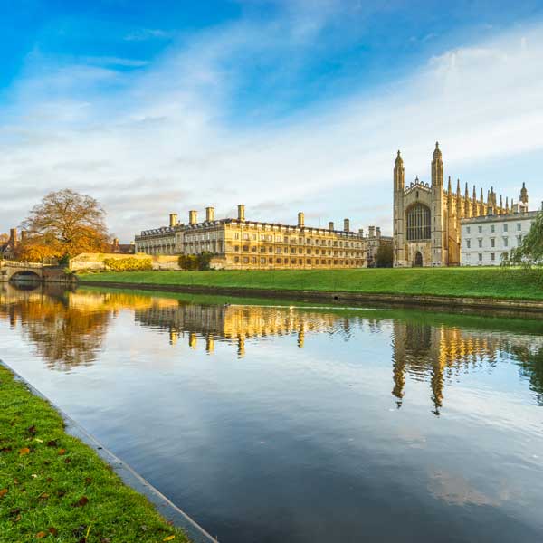 View of Cambridge University from the River Cam