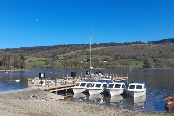 Coniston water on a sunny day