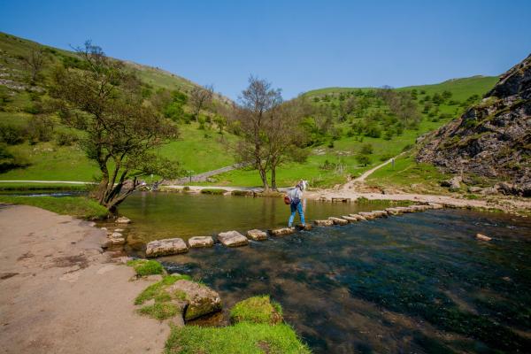 Dovedale stepping stones, Peak District