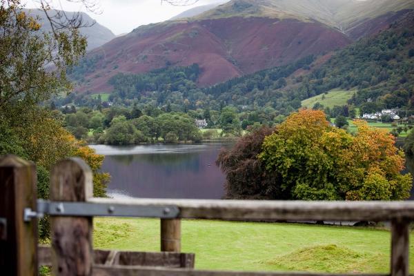 View of Grasmere lake and its valley