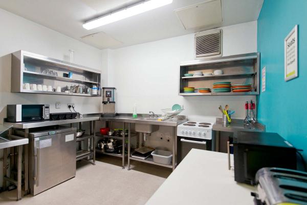 YHA Manchester kitchen