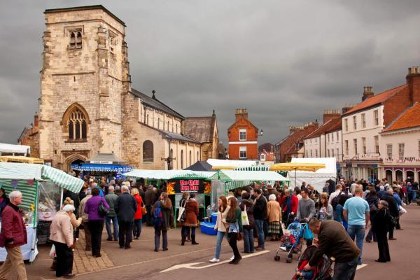 Malton market day, near Eden Camp
