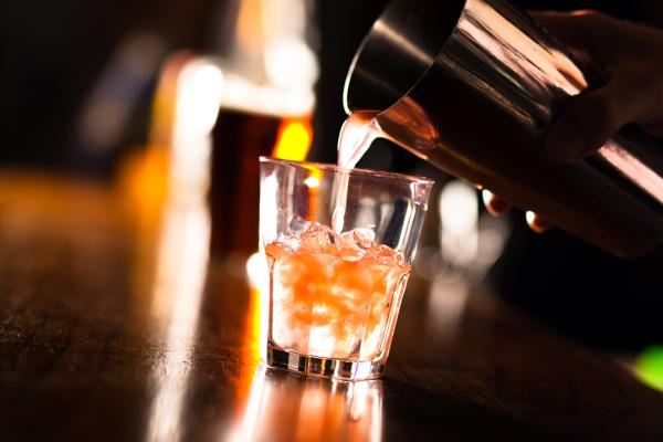 Drink being poured