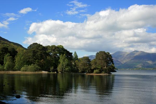 Derwentwater on a sunny day