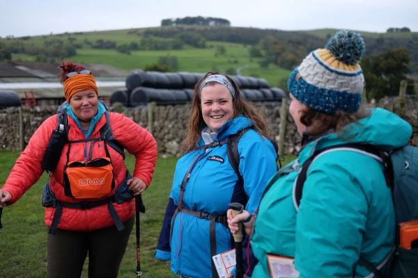 Group of women hiking