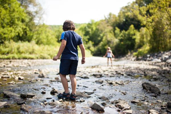 Children-playing-in-river