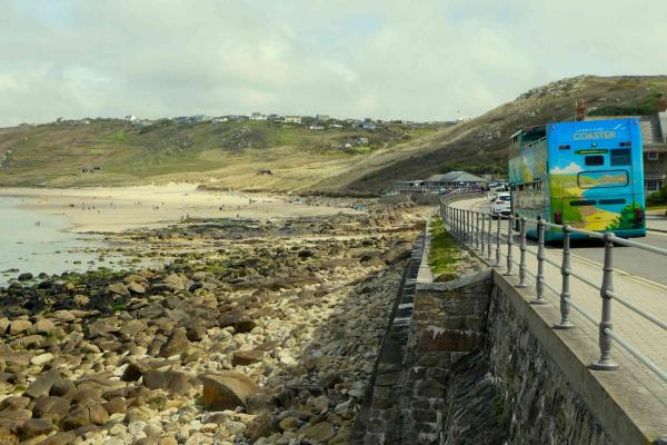 Lands End coaster bus