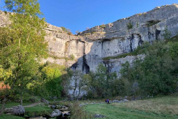 Malham cove on a sunny day