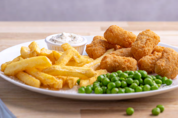 Scampi and chips