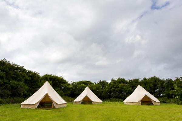 Bell tents at YHA