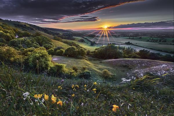 South Downs sunset