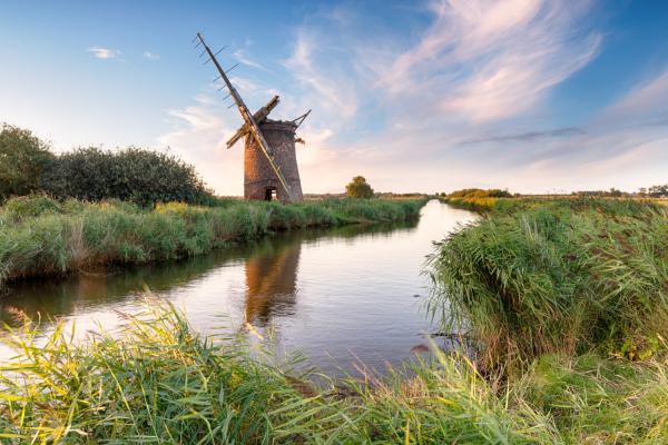Windmill in Broads National Park