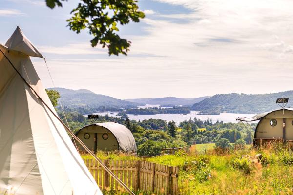 Tipis and Landpods in the countryside