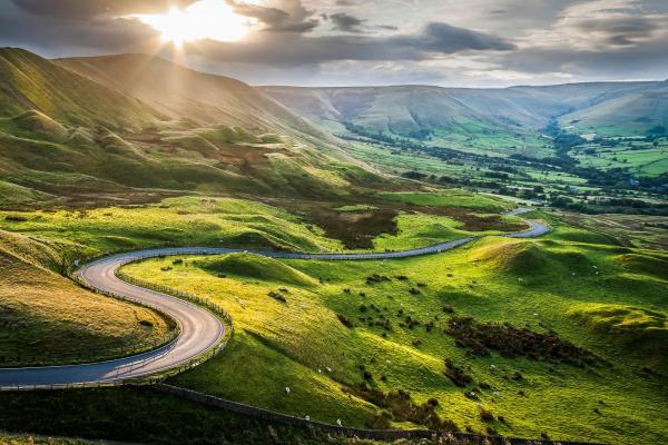 View of Mam Tor Derbyshire