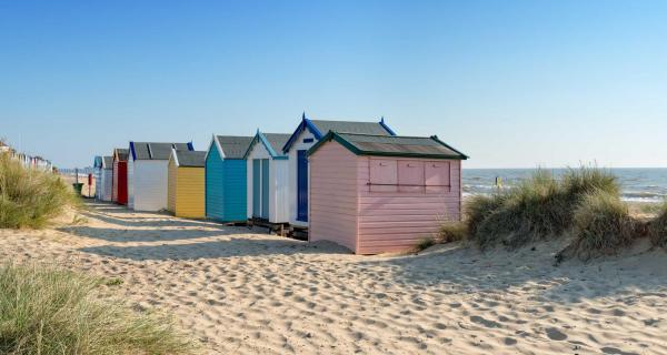 Beach Huts near Southwold Pier, Suffolk