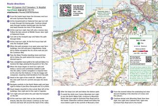 036 YHA Conwy Tal y Fan and Mynydd y Dref map cover