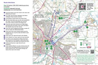 058 YHA Stratford-upon-Avon Welcombe Hills walk map cover