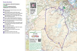 Foel Goch and Moel Eilio walking map cover