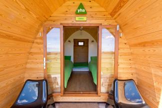 Interior of the Camping Pods YHA Manorbier Camping Pods Interior