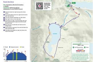 YHA Idwal Cottage Cwm Idwal walk map cover