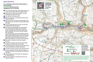 076 YHA Ravenstor Chee Dale Stepping Stones walk map cover