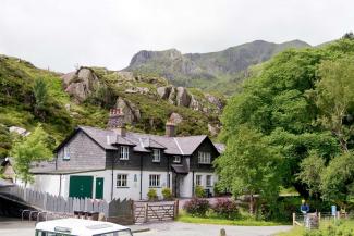 YHA Idwal Cottage aerial view YHA Idwal Cottage Exterior