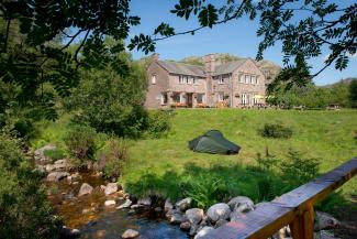 View of YHA Eskdale from the garden YHA Eskdale distant view