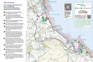 186 YHA Boggle Hole Ravenscar walk map cover
