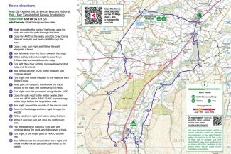 188 YHA Brecon Beacons Twyn Dylluan-ddu and National Park Visitor Centre map