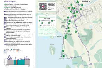202 YHA Keswick Friars Crag walk map cover