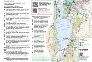 203 YHA Keswick Walla Crag and Cat Bells walk map cover