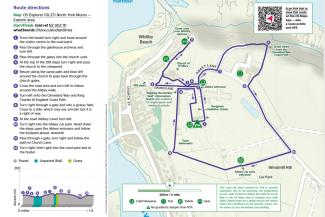 230 YHA Whitby Abbey headland walk map cover