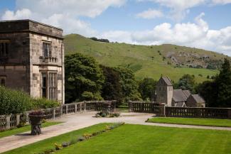 Exterior view of YHA Ilam Hall YHA Ilam Hall garden
