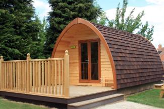 Camping pod exterior YHA Stratford Camping Pods