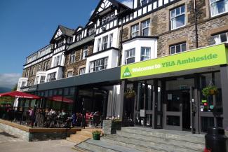 Front entrance of YHA Ambleside YHA Ambleside exterior