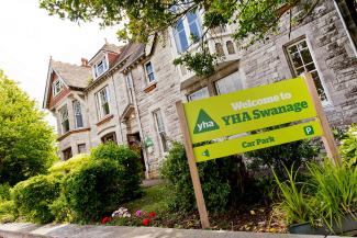 YHA Swanage sign