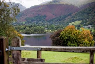 View of Grasmere lake and its valley View of Grasmere lake and its valley