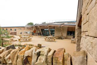 YHA The Sill picnic benches