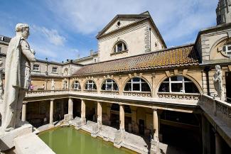 Bath local Roman baths and natural springs Roman baths