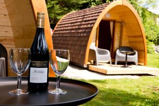 Camping pods in the grounds YHA Malham Camping Pods