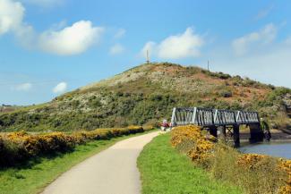 Cycle path in Cornwall