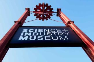 Manchester Science and Industry museum sign Manchester Science and Industry museum sign