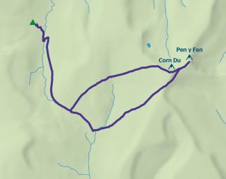 Map of self guided walking route