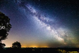Night sky with stars