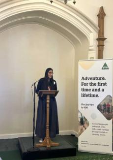 Nisbah Hussain speaking at parliament Nisbah Hussain speaking at parliament